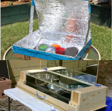 two solar ovens